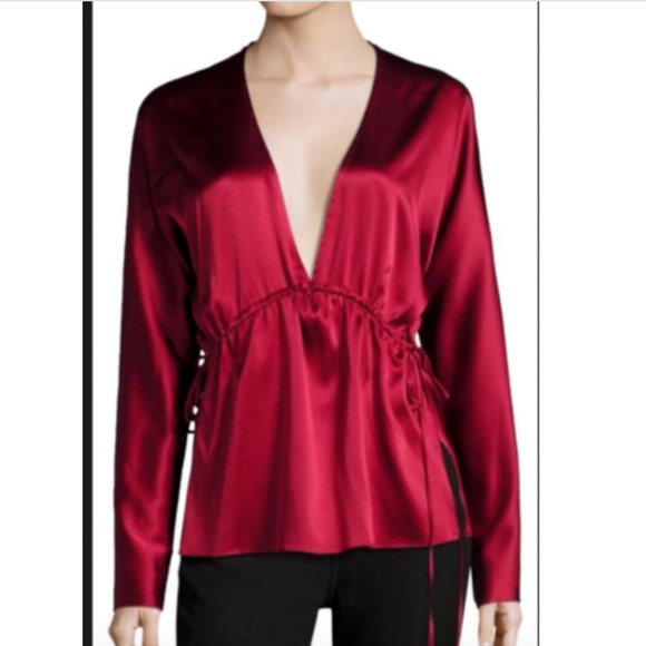 V Neck Silk Wties Blouse | Poshmark